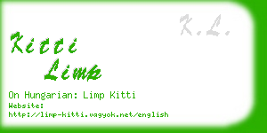 kitti limp business card